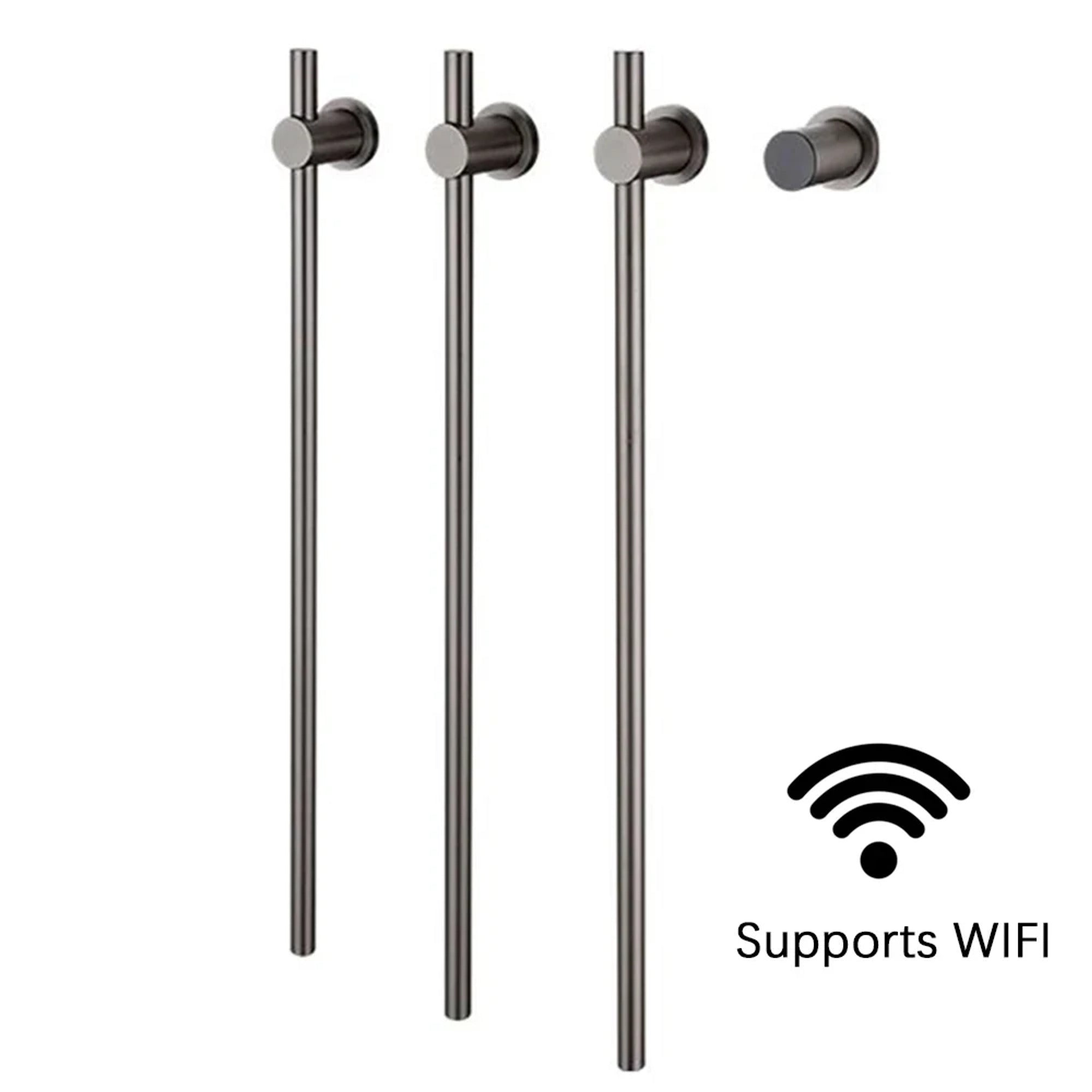 Heated Towel Rack Wall Mounted Bathroom Warmer Rail Stainless Steel With Digital Control - Image 14