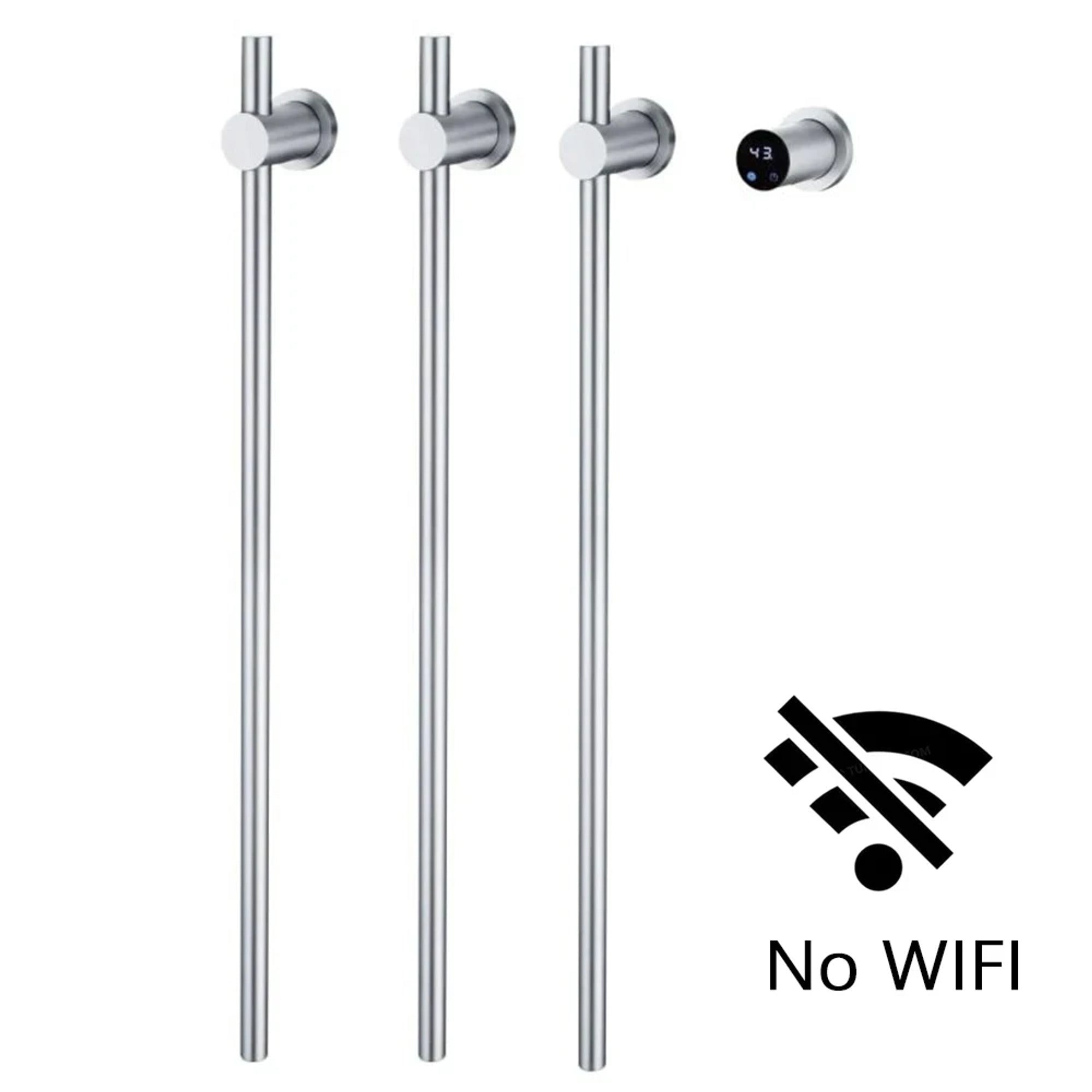 Heated Towel Rack Wall Mounted Bathroom Warmer Rail Stainless Steel With Digital Control - Image 9
