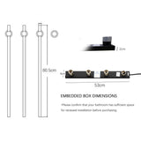 Heated Towel Rack Wall Mounted Bathroom Warmer Rail Stainless Steel With Digital Control - Image 6