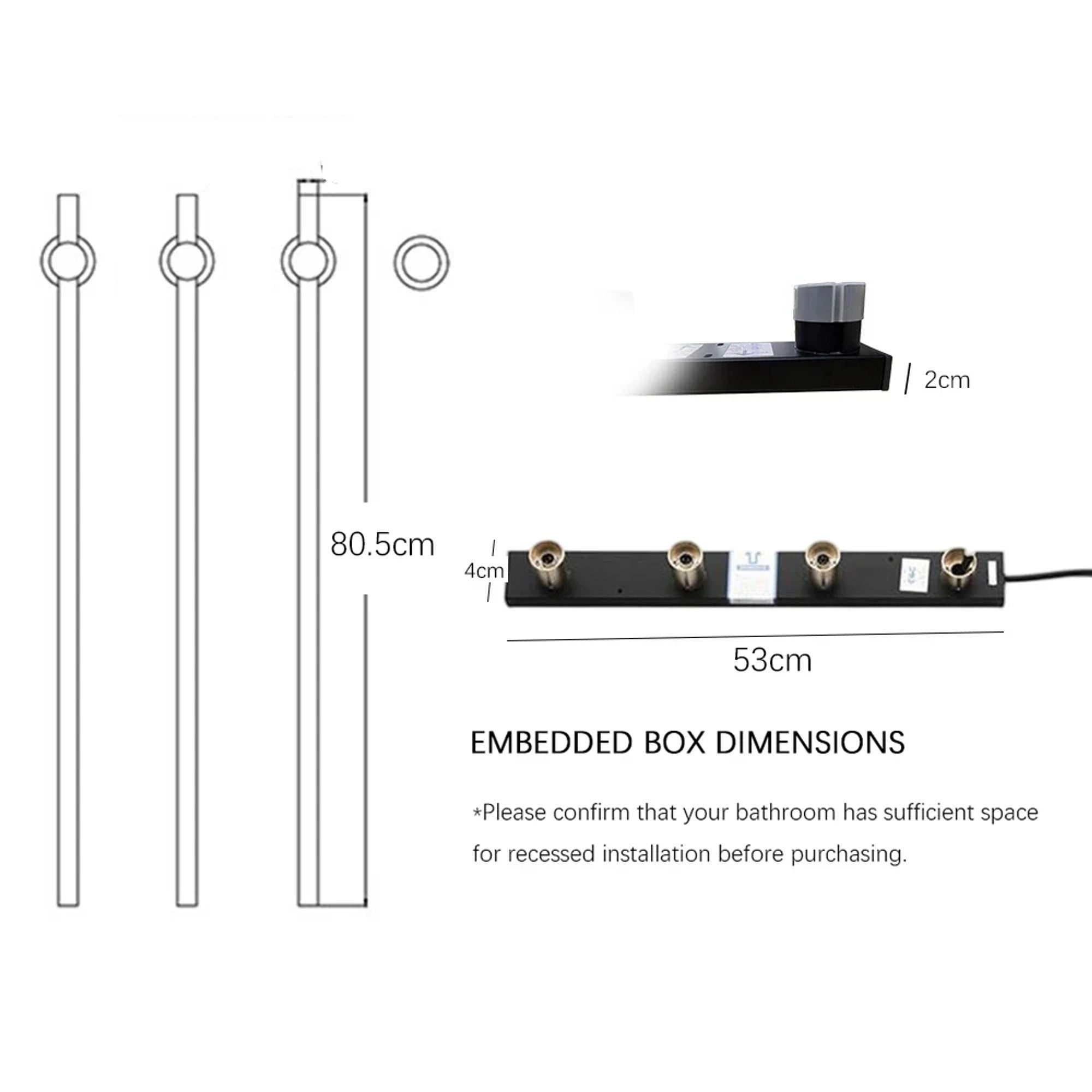 Heated Towel Rack Wall Mounted Bathroom Warmer Rail Stainless Steel With Digital Control - Image 6