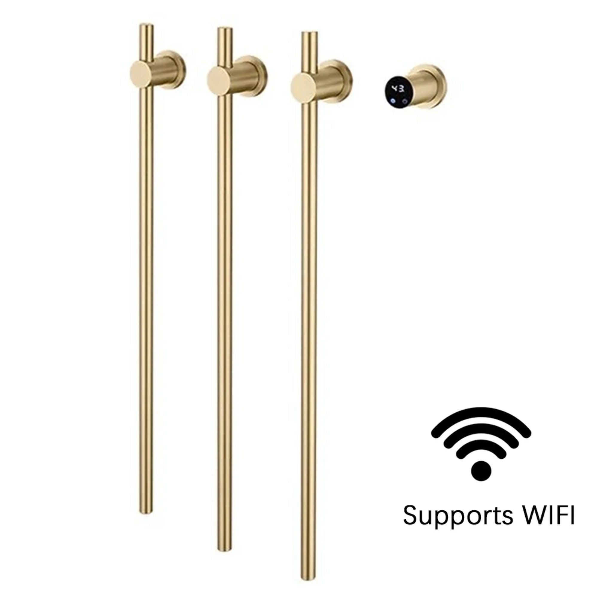 Heated Towel Rack Wall Mounted Bathroom Warmer Rail Stainless Steel With Digital Control - Image 12
