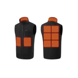 Heated Vest For Men With Stand Collar Full Zip And Rechargeable USB Power - Image 1