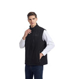 Heated Vest For Men With Stand Collar Full Zip And Rechargeable USB Power - Image 5