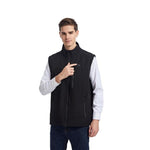 Heated Vest For Men With Stand Collar Full Zip And Rechargeable USB Power - Image 3