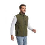 Heated Vest For Men With Stand Collar Full Zip And Rechargeable USB Power - Image 9