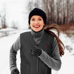 Heated Vest Women's Electric Diamond Quilted Slim Fit With USB Rechargeable Design Connects To Any Power Bank - Image 4