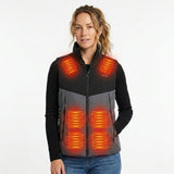 Heated Vest Women's Electric USB Rechargeable Battery Powered Puffer Stand Collar With Heat Reflective Lining - Image 5