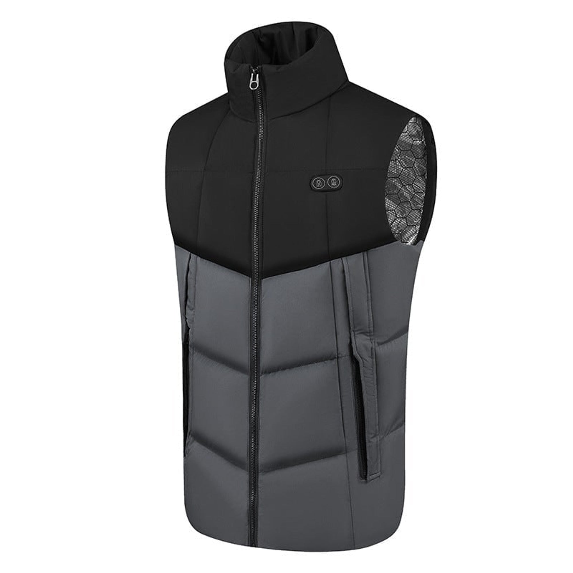 Heated Vest Women's Electric USB Rechargeable Battery Powered Puffer Stand Collar With Heat Reflective Lining - Image 7