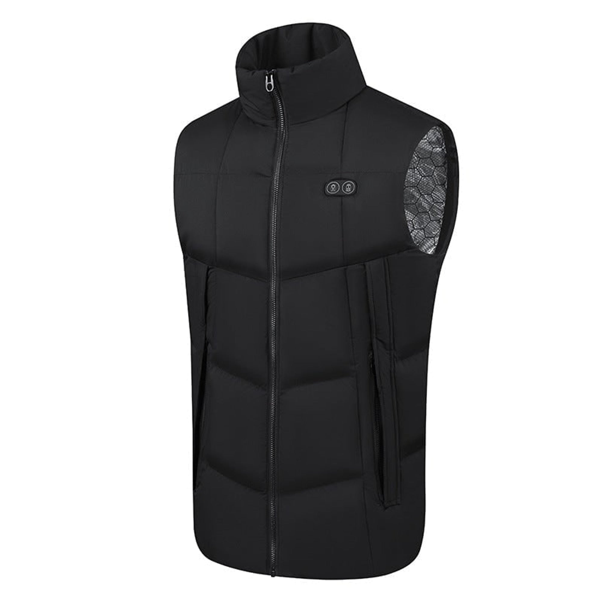 Heated Vest Women's Electric USB Rechargeable Battery Powered Puffer Stand Collar With Heat Reflective Lining - Image 4