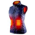 Heated Vest Women's Electric USB Rechargeable With Battery-Powered Heating Elements And Diamond-Quilted Exterior - Image 4