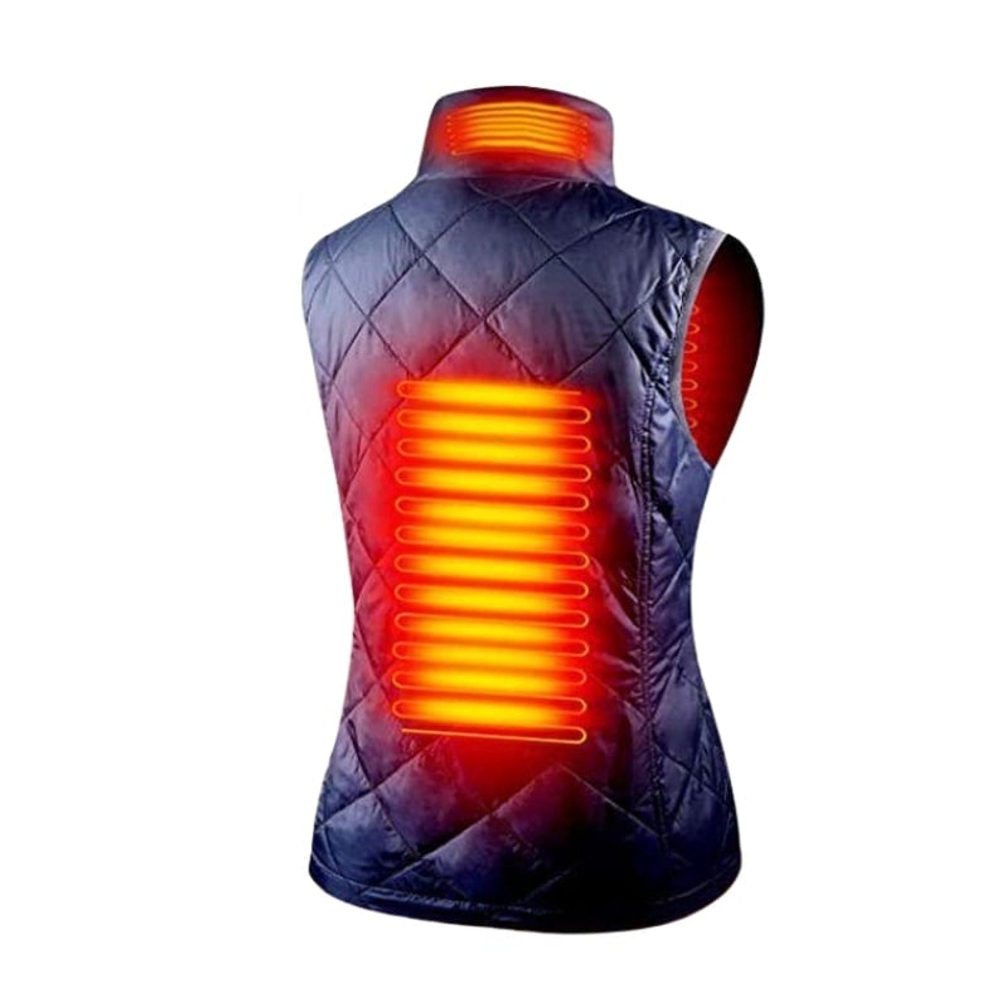 Heated Vest Women's Electric USB Rechargeable With Battery-Powered Heating Elements And Diamond-Quilted Exterior - Image 5