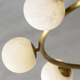 Helix Alabaster Halo Globe Chandeliers - Image 12
