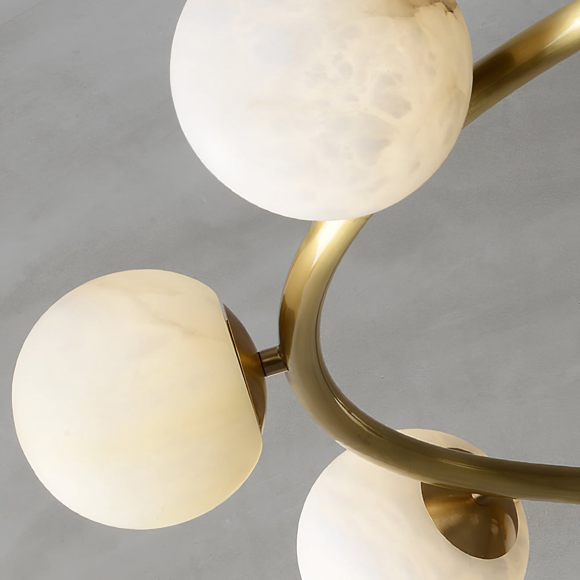 Helix Alabaster Halo Globe Chandeliers - Image 12