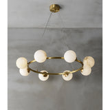 Helix Alabaster Halo Globe Chandeliers - Image 3