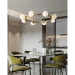 Helix Alabaster Halo Globe Chandeliers - Image 4