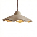 Japanese Vintage Cement Flower Pendant Light | 1-Light Lasson Living