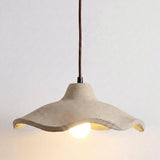 Japanese Vintage Cement Flower Pendant Light | 1-Light Lasson Living