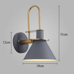 Modern Cone Wall Sconce 1-Light Lasson Living