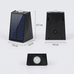 Modern Solar LED Up and Down Wall Light | 1-Light Lasson Living