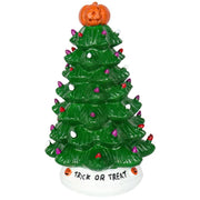 Holiday Tree Halloween Christmas Decor Tree With Glowing LED Lights Hand Painted Ceramic Ceramic Decor Tree For Spooky Holiday Display - Image 2