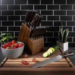 Imperial 14-Piece Japanese Knife Block Set With Acacia Hardwood Block - Image 2