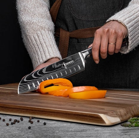Imperial 14-Piece Japanese Knife Block Set With Acacia Hardwood Block - Image 9