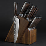 Imperial 14-Piece Japanese Knife Block Set With Acacia Hardwood Block - Image 1