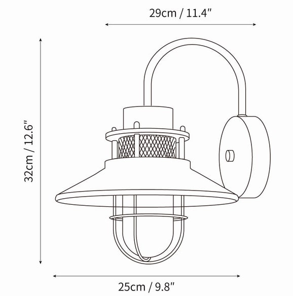 Industrial Outdoor Lighting Exterior Wall Light Modern Fixture - Image 40