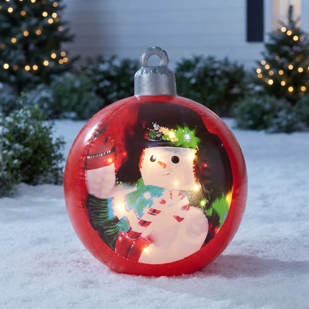 Outdoor PVC Inflatable Christmas Ornament Ball - Image 6