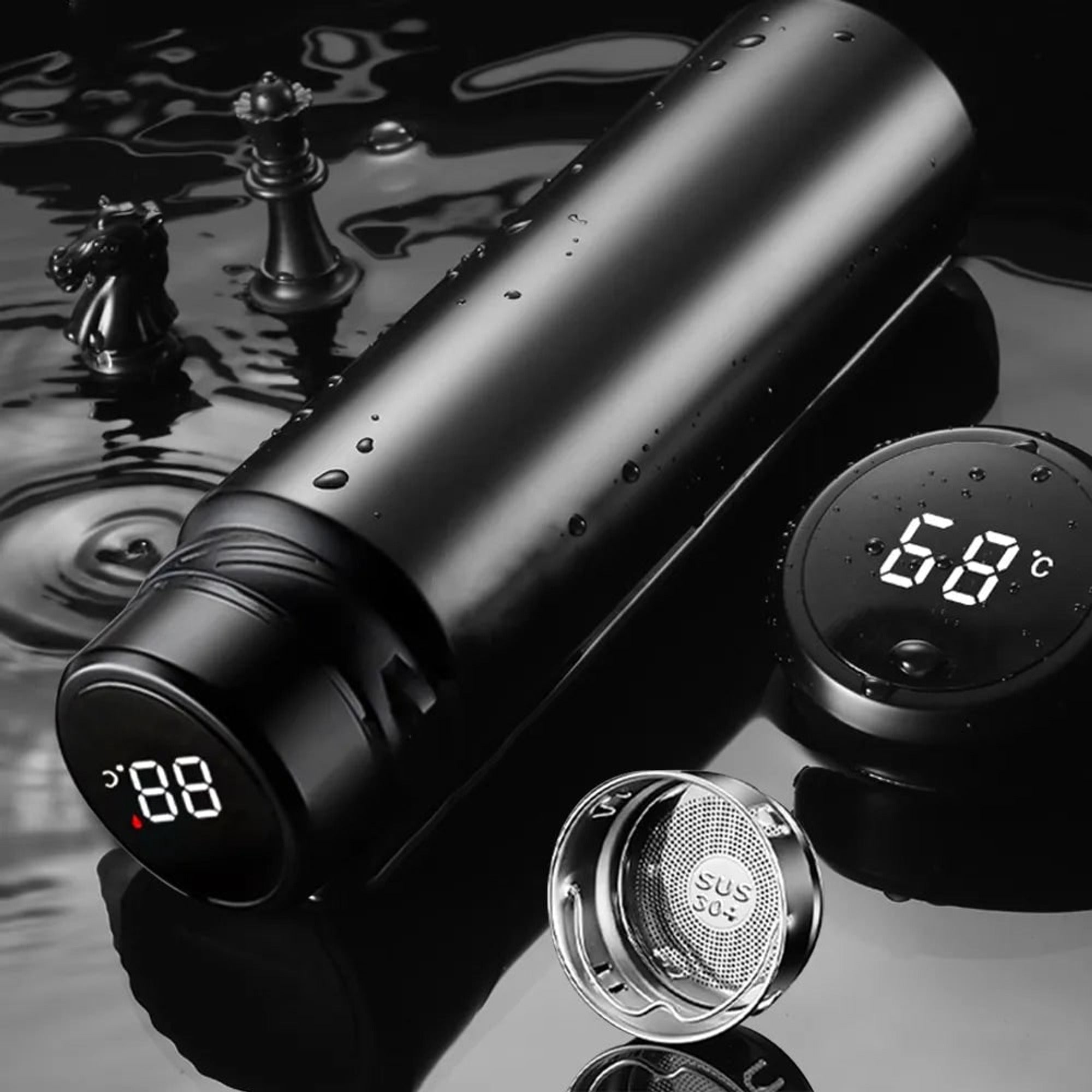 Insulated Stainless Steel Bottle 1000 Ml Double Wall Temperature Retention Keeps Drinks At Their Intended - Image 1