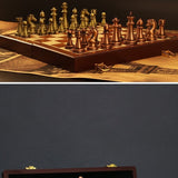 International Foldable Chess Set Portable Board Game With Alloy Pieces - Image 7