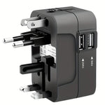 International Travel Adapter With Dual USB Charging Ports - Image 1