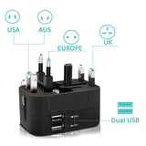 International Travel Adapter With Dual USB Charging Ports - Image 3