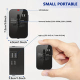 International Travel Adapter With Dual USB Charging Ports - Image 5