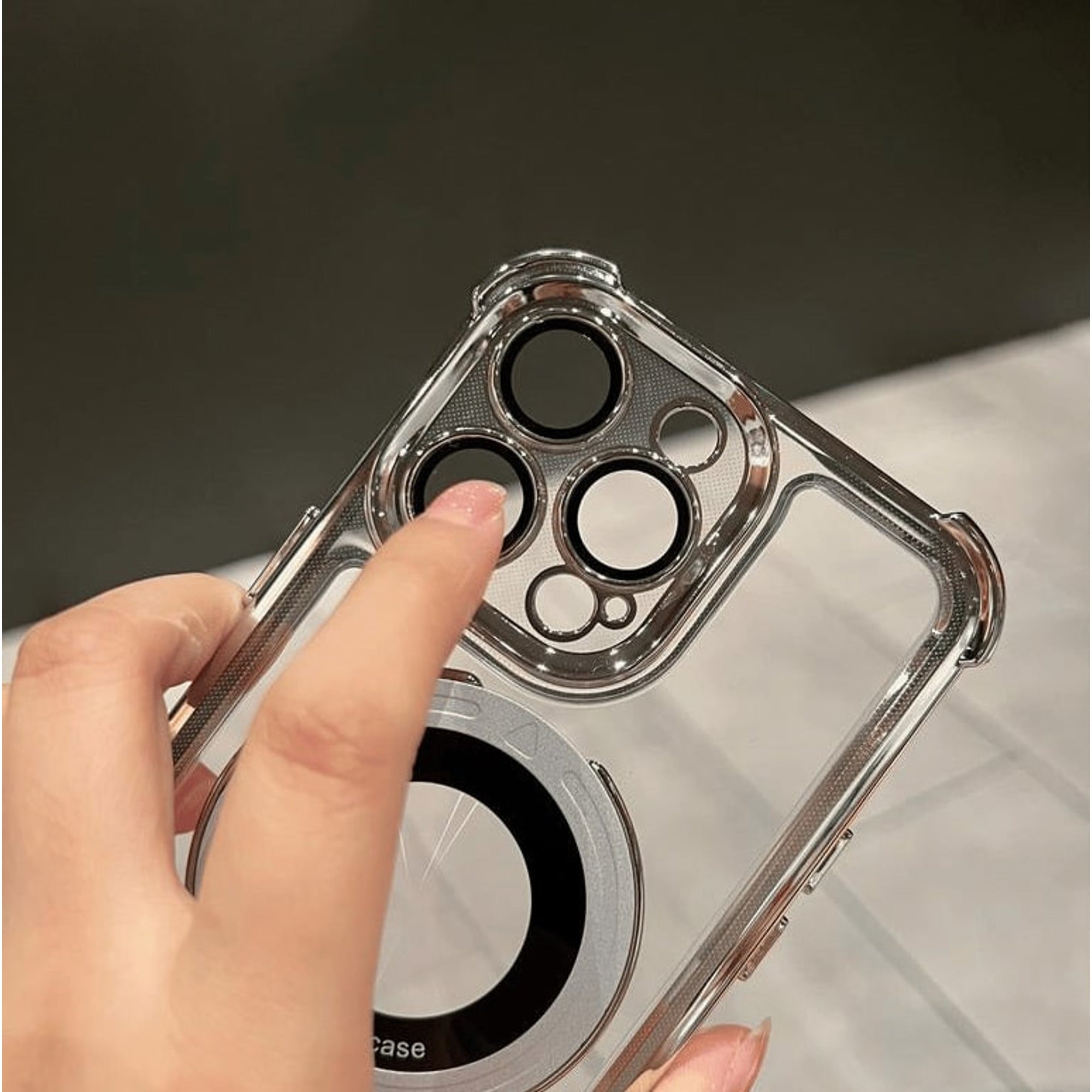 iPhone Case With Magnetic Bracket Anti-Drop Protection For Wireless Charging - Image 9
