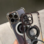 iPhone Case With Magnetic Bracket Anti-Drop Protection For Wireless Charging - Image 8
