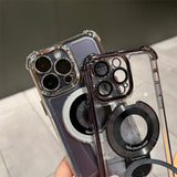 iPhone Case With Magnetic Bracket Anti-Drop Protection For Wireless Charging - Image 8