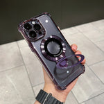 iPhone Case With Magnetic Bracket Anti-Drop Protection For Wireless Charging - Image 6