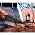Japanese Chef Knife With Razor-Sharp Steel And Ergonomic Wooden Handle For Precision Cutting Chopping & Boning Tool - Image 2
