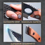 Japanese Chef Knife With Razor-Sharp Steel And Ergonomic Wooden Handle For Precision Cutting Chopping & Boning Tool - Image 8