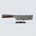 Japanese Damascus 3-Piece Knife Set With Hand-Forged Blades And Wooden Handles - Image 3