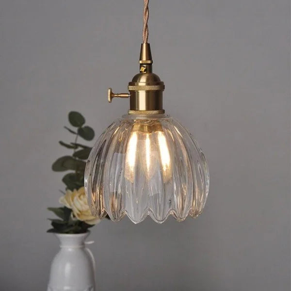 Japanese Glass Flower Pendant 1-Light Lasson Living