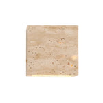 Minimalist Travertine Stone Square Outdoor Wall Light LED 1-Light Lasson Living