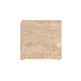Minimalist Travertine Stone Square Outdoor Wall Light LED 1-Light Lasson Living