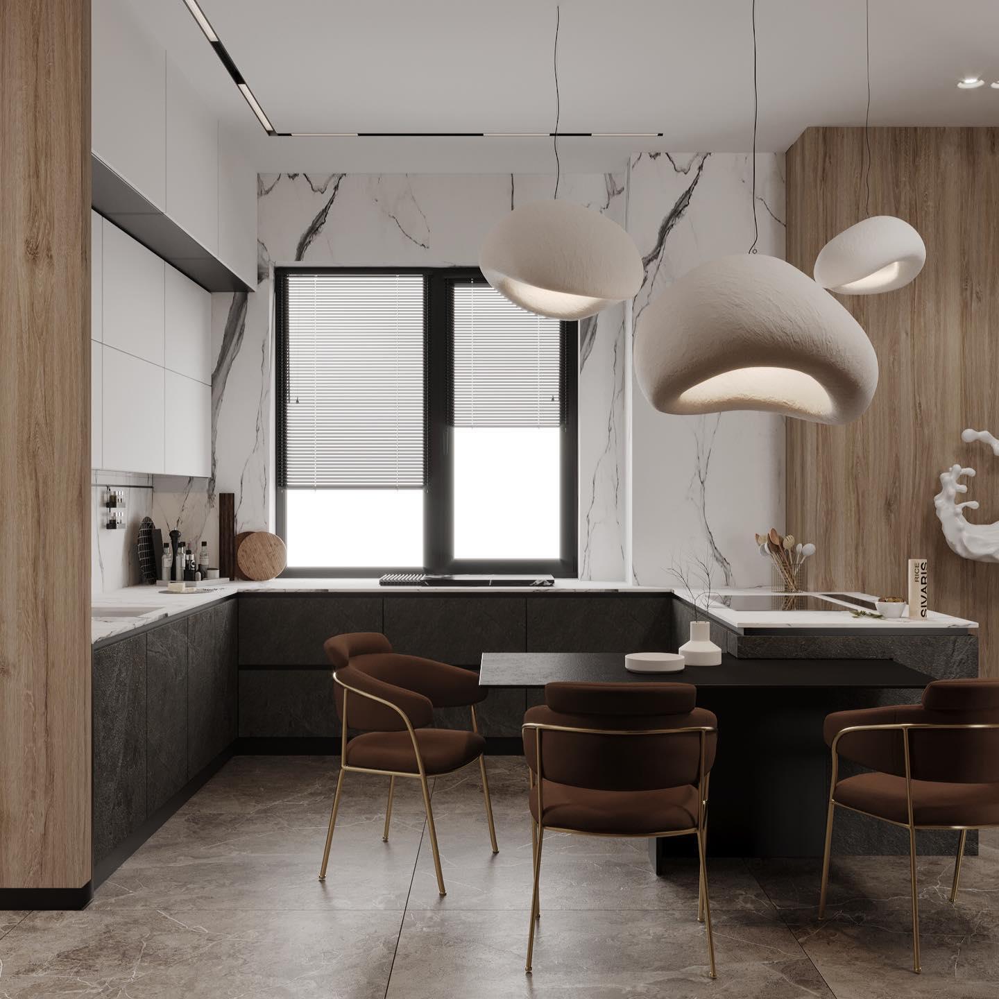 Modern Minimalist Dome LED Pendant Light 1-Light Lasson Living