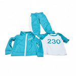 Kids Halloween Costume Tracksuit Three-Piece Set With Numbers And Side Stripes - Image 6