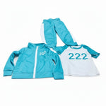 Kids Halloween Costume Tracksuit Three-Piece Set With Numbers And Side Stripes - Image 5