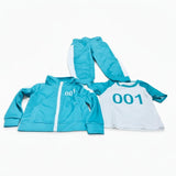 Kids Halloween Costume Tracksuit Three-Piece Set With Numbers And Side Stripes - Image 14