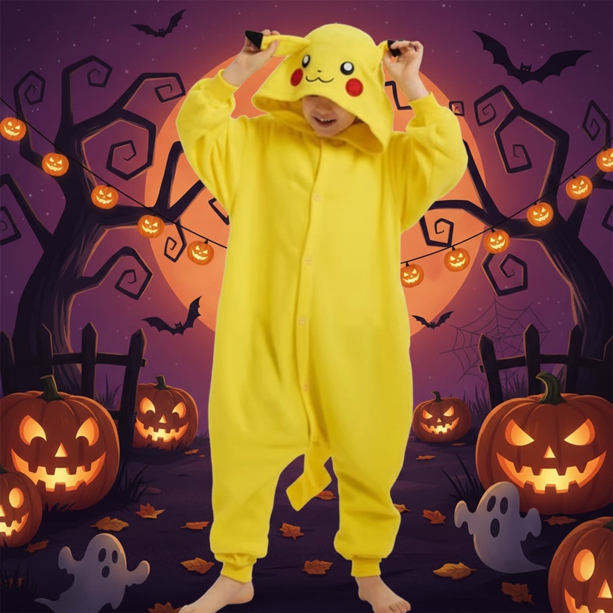 Kids' Pajamas For Halloween Christmas Onesie With Playful Character Design For Xmas Party - Image 2