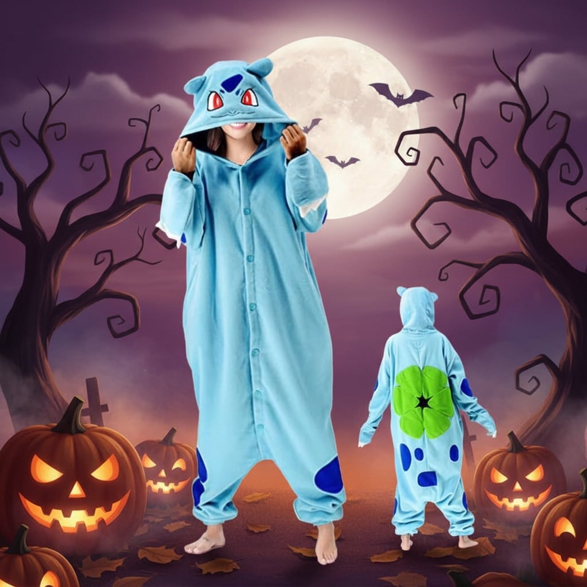 Kids' Pajamas For Halloween Christmas Onesie With Playful Character Design For Xmas Party - Image 5
